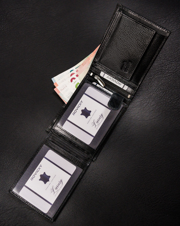 Portfel męski skórzany N61-RPVT-BL BLACK