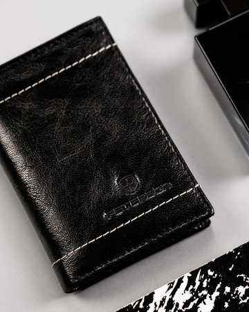 Men's gift set: leather wallet, cardholder and keychain Peterson PTN ZM59