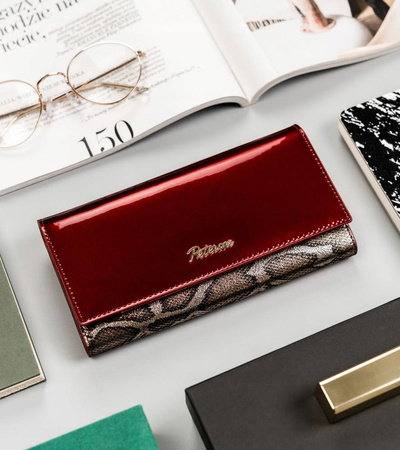 Portfel skórzany PTN BS-467 SN Red