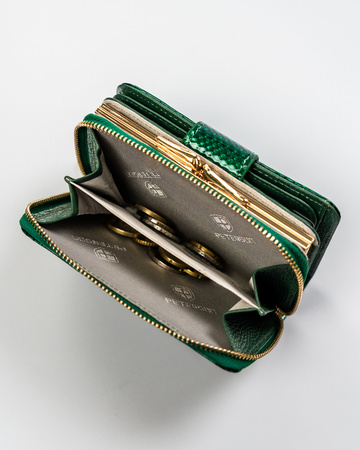 Portfel damski skórzany PTN 425214-DSL Green