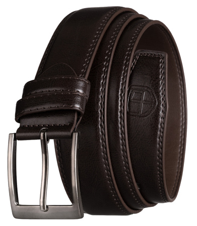 Pasek damski wąski PTN STU-01 Brown