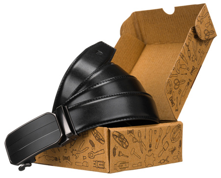 Pasek PU+skóra 35 mm PTN AB35-03-PUL BLACK