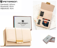 Portfel damski eko PTN 0015-LAK Beige