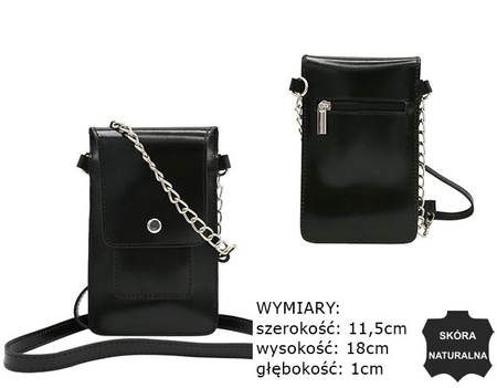 Leather bag 1642-SB Black