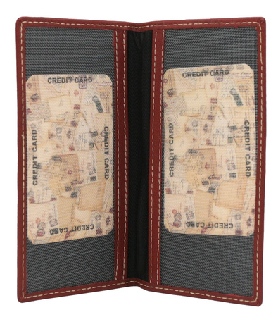 A large, hand-painted women's wallet made of genuine leather N18-SPW BTF Blue No Logo