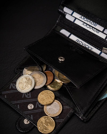 Leather Wallet RV-7680056-9-L-BCA Black