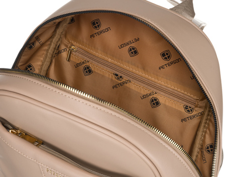 Plecak z eko skóry PTN PLEC-ALE-3 Beige