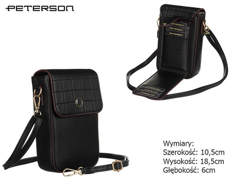 Torba z eko skóry PTN M-15 BLACK