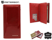 Portfel skórzany RFID PETERSON PTN 421431-SBR