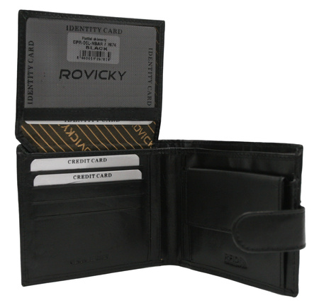 Men's Leather Wallet CPR-06L-NABR Black
