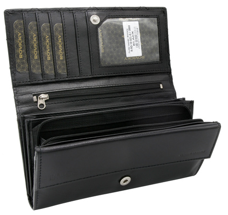 Portfel damski skórzany R-RD-12-GCL-Q Black