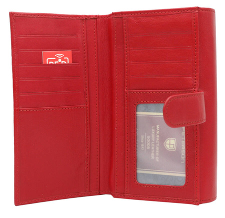 PTN KA-25 Red+Black leather wallet