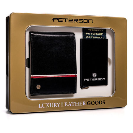 Gift Set: Men's Wallet + Card Holder PTN ZM37 Peterson