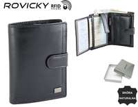 Portfel skórzany RFID ROVICKY PC-104L-BAR