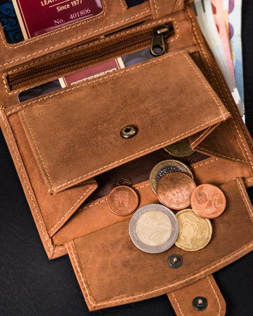 Leather Wallet PTN 339Z Cognac