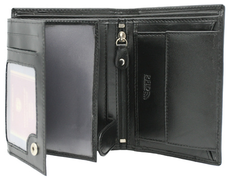 Gift set: leather wallet and keychain PETERSON PTN SET-M-N4-KCS