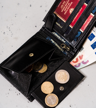 Portfel męski skórzany PTN 304BOB Black