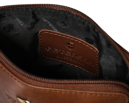 Torba skórzana + Etui PTN 1902-TUM Brown