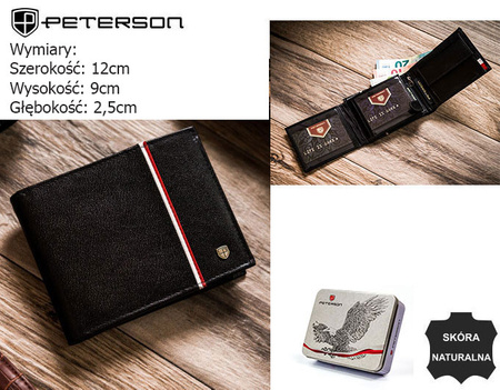 PETERSON PTN 304P-01 RFID leather wallet