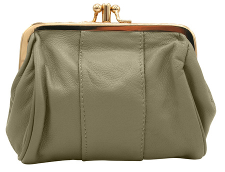 Portmonetka skórzana 665 Beige