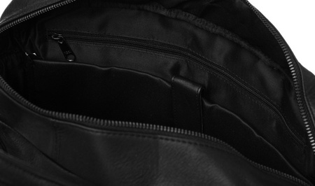 NO LOGO leather laptop bag LAP-15603-NDM-NL