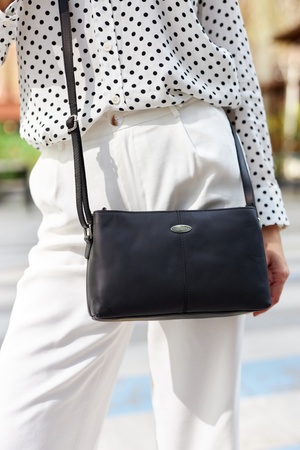 Torebka damska skórzana R-309-22-NS Black