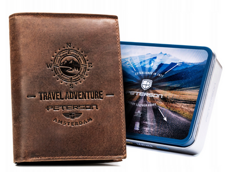 PETERSON PTN N4-BE-TRAV RFID leather wallet