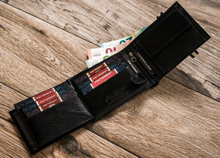 Gift Set: Men's Leather Wallet + Card Holder PTN ZM35 Peterson