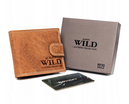RFID leather wallet Always Wild N0035L-CHM