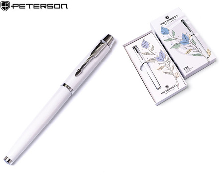 Długopis w pudełku Peterson PTN 222-GB White-Silver
