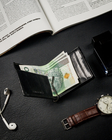 Portfel męski skórzany CPR-034-BAR Black