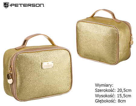 Kosmetyczka PTN KOS-L03-B Gold