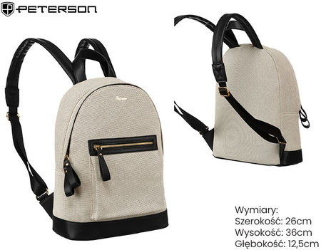 Plecak płócienny PTN CAN-05 Nat-Black