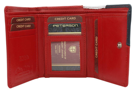 Portfel skórzany RFID PETERSON PTN RD-17-GCL-Y