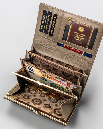 Portfel skórzany PTN SM-466 Grey