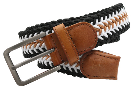 Pasek parciany z elementami skórzanymi PTN PAR-S-115 BWC-CA