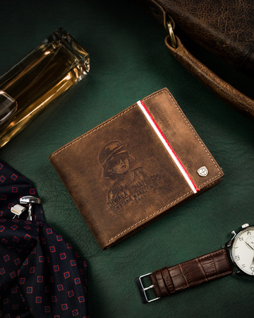 PETERSON PTN 304PW-04 2-1-4 RFID leather wallet