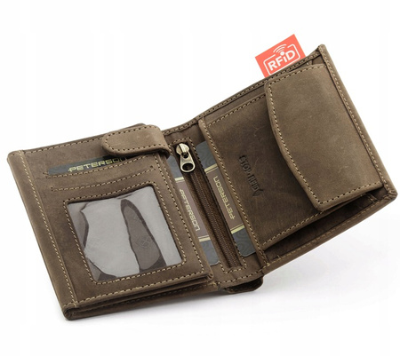 PETERSON PTN 339 2-1-4 RFID leather wallet