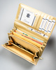 Portfel damski PU na blistrze F-PAL1C-BL Gold