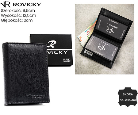 Portfel męski skórzany 0800-RVD Black