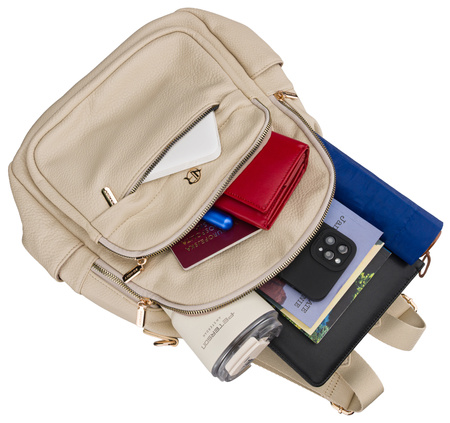 Plecak damski PU R-KP-22-A19 Beige