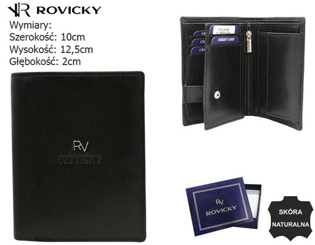 Leather wallet RV-7680056-9-BCA Black
