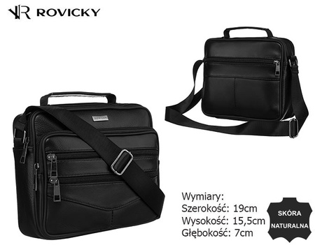 Torba skórzana R-13202-S Black