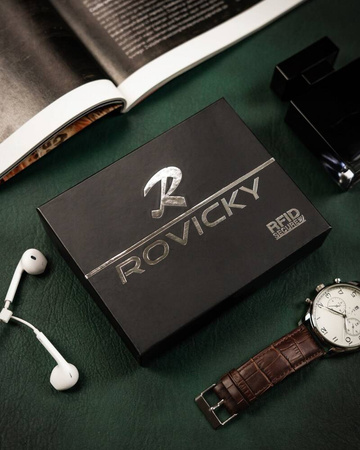 Leather wallet RFID ROVICKY N992L-CMC