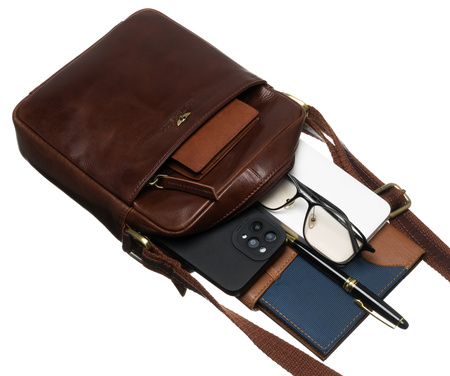 Torba skórzana + Etui PTN 720-TUM Brown