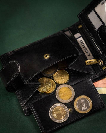 ROVICKY 22320L-VT-RVT Black RFID leather wallet