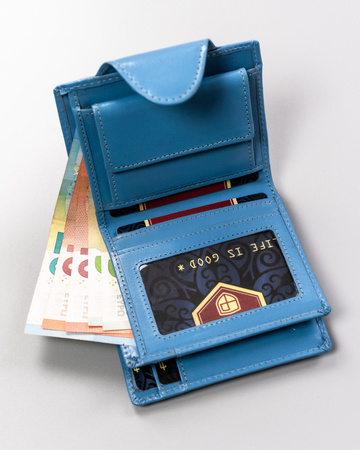 Portfel damski skórzany PTN 2517-BO Blue