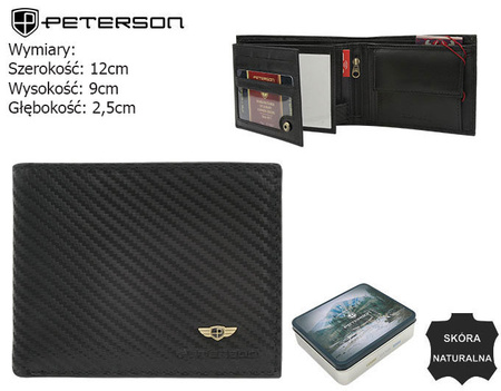PTN leather wallet 304-CA-6532 BLAC