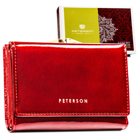 Portfel damski skórzany PTN 15-09-SH Red