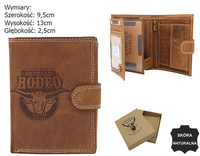 RFID leather wallet Always Wild N4L-CHM-ROD